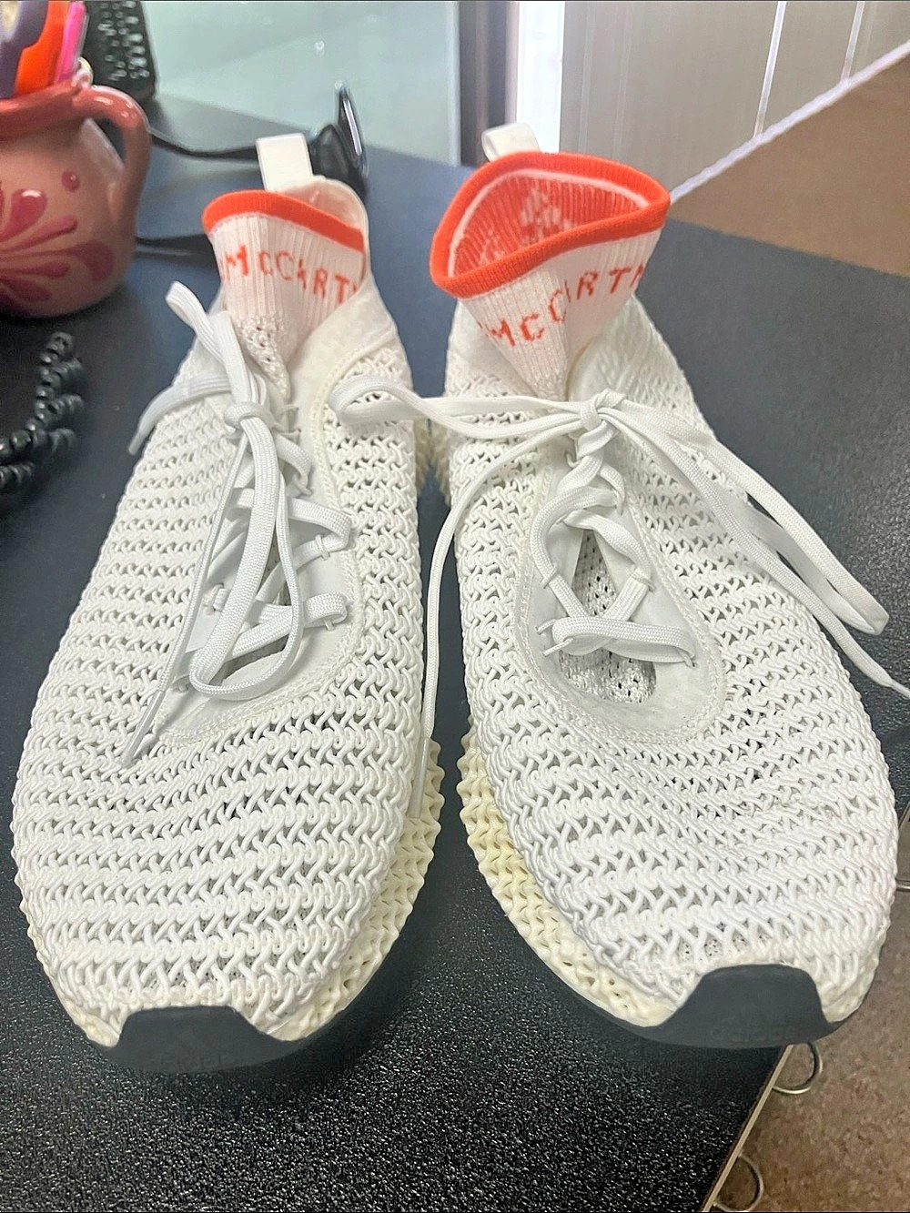 adidas by Stella McCartney Alphaedge 4D Core White True Orange by Alphaedge 4D